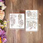 Sea Animal Stencils Reusable Turtle Shell Fish Stencil Jellyfish Octopus - Image 2