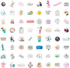 100Pcs Physician Assistant Stickers - Image 4