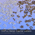 stino 200Pcs A-Z Metal Letter Charms - Image 2