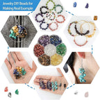 GangGangHao 7 Chakra Natural Chip Stone, About 628 Pcs Irregular Gemstones - Image 7