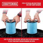 CRAFTSMAN CMXZVBE38751 Genuine 5-20 Gal. Fine Dust Wet Dry Vacuum Filter | Fits - Image 3