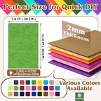 Spring Green Stiff Felt Sheets 2mm Thick - Image 2