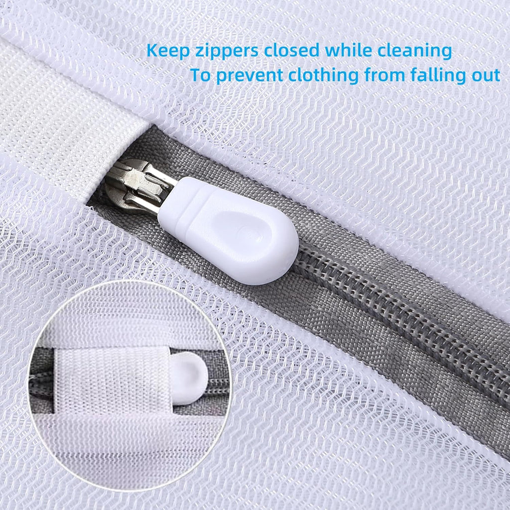 Lingerie Bags for Washing Delicates (12 x 16 Inches) 3Pcs Mesh Laundry Bags Net Wash Bag for Socks Bra Underwear Baby Clothes Delicate Laundry Bag for Washing Machine