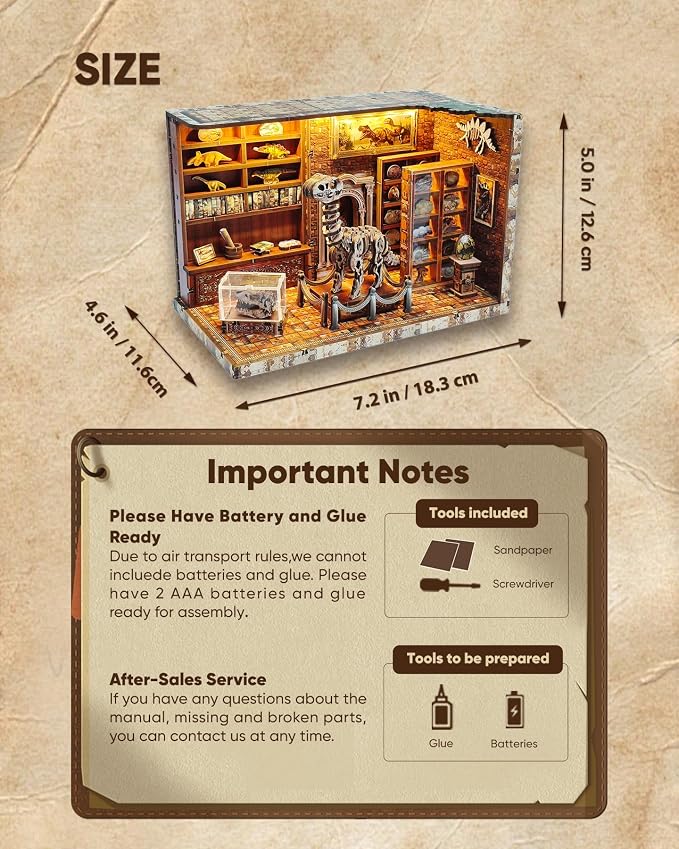 DIY Miniature House Kit – Mini House Book Nook Kit Bookend Bookcase Craft - Image 4