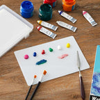 Nuanchu 1 Set Handy Glass Oil Paint Palette Included 10.2 x 6.8 x 1.2 Inches - Image 4
