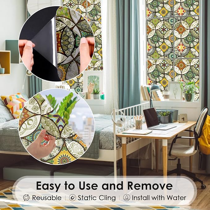 DKTIE Static Cling Decorative Window Film - Image 4