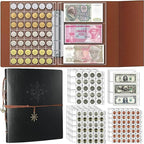 Ettonsun 398-Pocket Coin Collection Book, Coin Collection Supplies, Coin by Ettonsun