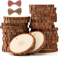 SENMUT Unfinished Wood Slices 30pcs 2.8"-3.0" Wood Circles by SENMUT