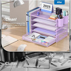 OPNICE Desk Organizer, 5-Tier Desktop File Organizer - Image 4