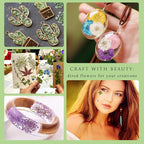 110+PCS Pressed Flowers for Resin Molds, Colorful-H | Real Dried Flower Leaves - Image 4