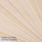 10 PCS 10 x 10 x 1/8 Inch Basswood Sheets, Thin Wood Sheets, Square Unfinished - Image 5