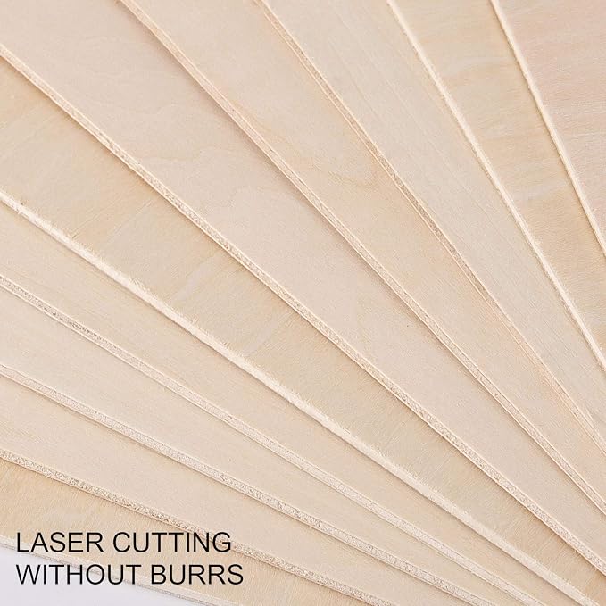 10 PCS 10 x 10 x 1/8 Inch Basswood Sheets, Thin Wood Sheets, Square Unfinished - Image 5