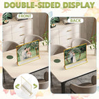 Acrylic Sign Holder 6X4 Gold Frames Double-Sided Gold Picture Frames - Image 3
