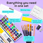 ARTISTRO 100 Color Watercolor Paint Set - Image 2