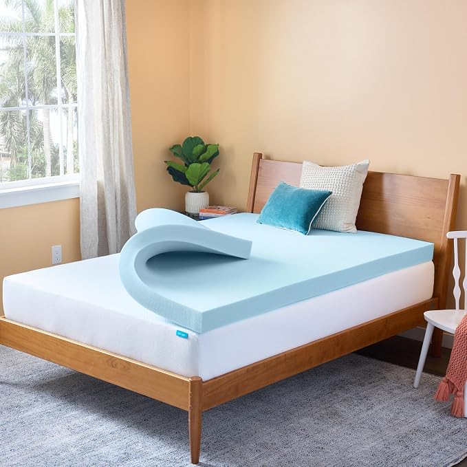 Linenspa Memory Foam Mattress Topper, Twin Size by Linenspa