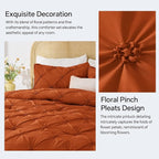 BEDELITE Burnt Orange Queen Comforter Set - Image 4