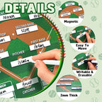 WISYOK Baseball Lineup Board, 40 Cards | Dry Erase, Double Sided, - Image 3