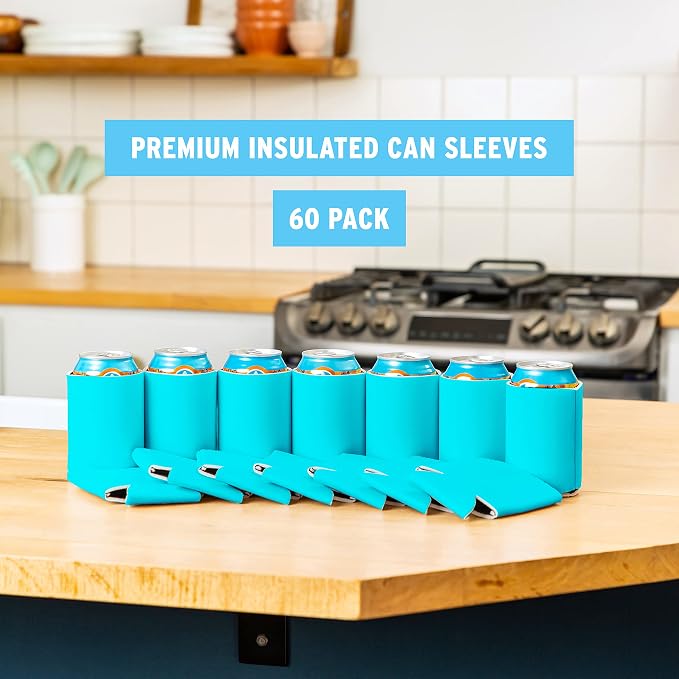 Blank Beer Can Cooler Sleeves Soft Insulated Beer Can Coolies - Image 6