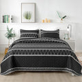 Andency Black Quilts Queen Size, 3 Pieces Queen Quilt Bedding Set Boho by Andency