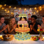 YestBuy 4 Tier Round Cupcake Stand, Cupcake Holder, 4 Tier Cupcake Tray - Image 4