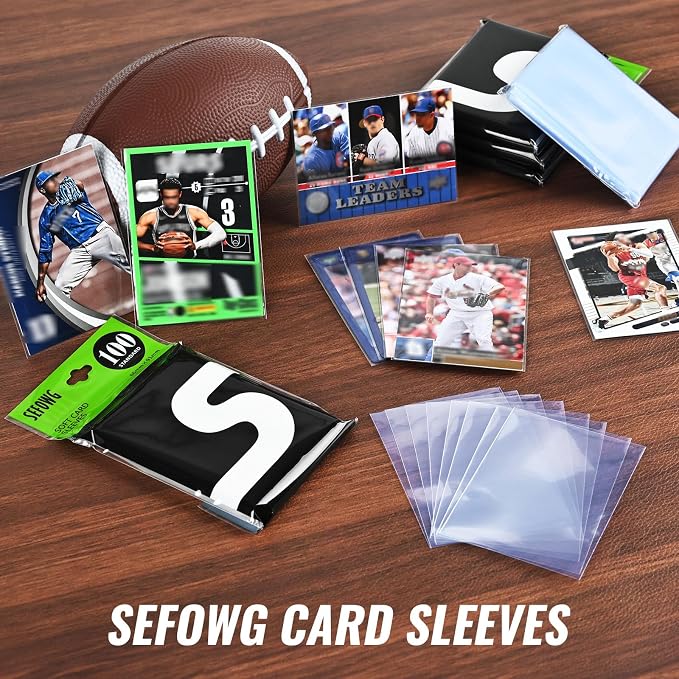 5000ct Clear Card Sleeves for Trading Cards, Baseball Sports Soft Sleeves - Image 2