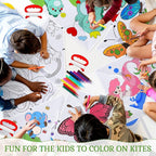 Libima 30 Pack Large Kites for Kids and Adults Bulk 39.4 Inch DIY Making Kit - Image 4