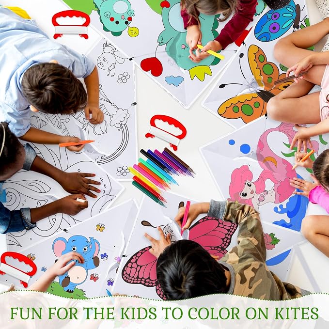 Libima 30 Pack Large Kites for Kids and Adults Bulk 39.4 Inch DIY Making Kit - Image 4