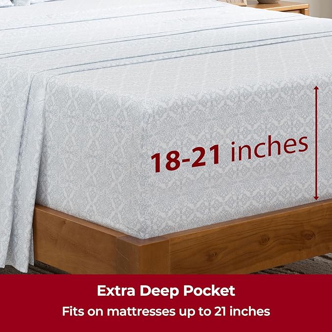 Mellanni Extra Deep Full Sheets - Image 6