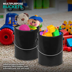 1 Gallon Plastic Paint Bucket - Image 7