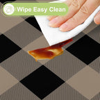 Smiry Rectangle Table Cloth, Waterproof Vinyl Tablecloth - Image 3
