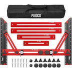 Stair Tread Template Tool with Triangular Brace and Edge Flip Stops | Stair by PUIOCO