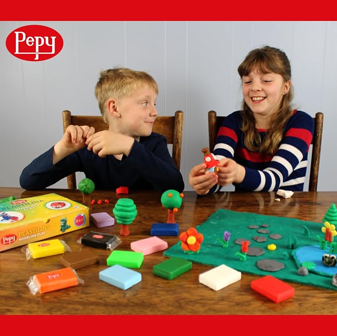 Pepy Plastilina Reusable and Non-Drying Modeling Clay; Set of 24 Bars, 1.4 - Image 3