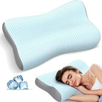 Cervical Neck Pillow for Pain Relief, Contour Memory Foam Pillows for Sleeping by Polovo