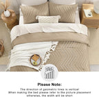 Andency Taupe Twin/Twin XL Comforter Set, Twin Bed Comforter - Image 5