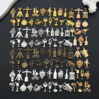 WOCRAFT 100pcs Wine Charms for Jewelry Making Assorted Jewelry Bangle Bracelet - Image 6