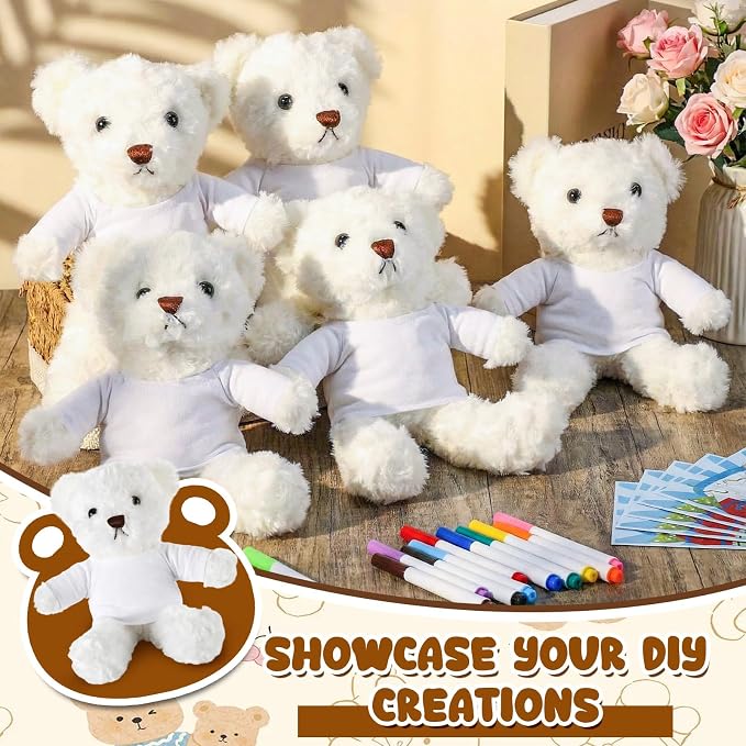 40 Pcs Make Your Own Stuffed Animal Bear Kit DIY 2026 Graduation Plush Gift 10 - Image 4
