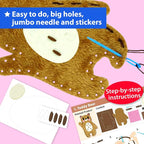 KRAFUN Woodland Animal Sewing Kit - Image 4