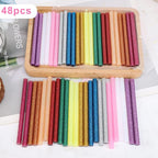 Manarty Glitter Color Hot Glue Stick, Adhesive EVA Glue Sticks Standard - Image 5