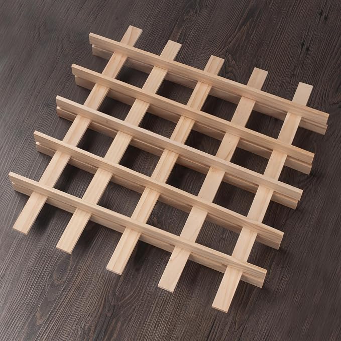Wooden Dowels for Crafts, Wood Strips Trim Wood Slats Planks for Wall 1/4" × 1" - Image 2