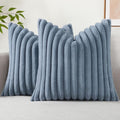 decorUhome Cozy Faux Fur Throw Pillow Covers 26x26 Set of 2 Decorative Soft by decorUhome