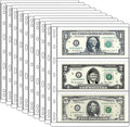 MUQING 60 Pockets Dollar Bill Holder Pages, 20 Sheets Currency Paper Money by MUQING