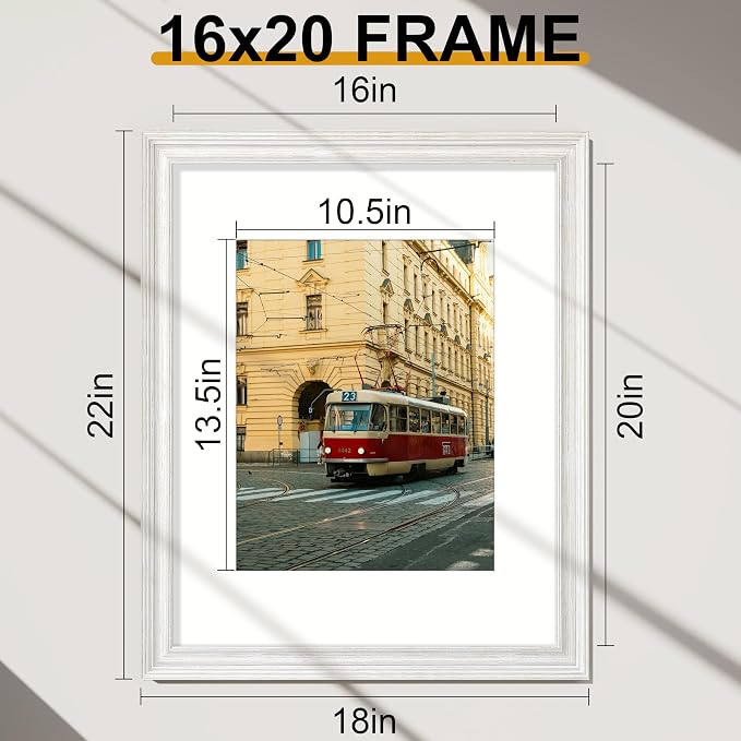 Vittanly 16x20 Picture Frames Set of 2, Ornate Vintage Photo Frame - Image 7