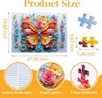 1000 Piece Puzzle for Adults Butterfly Noctilucous Jigsaw Puzzles - Image 2