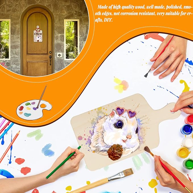 Vmiapxo 16 Pcs Unfinished Wooden Cutting Boards - Image 5