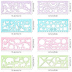 8PCS Drawing Stencils Set for Kids, Animal-Shaped Stencils Template Plastic - Image 3