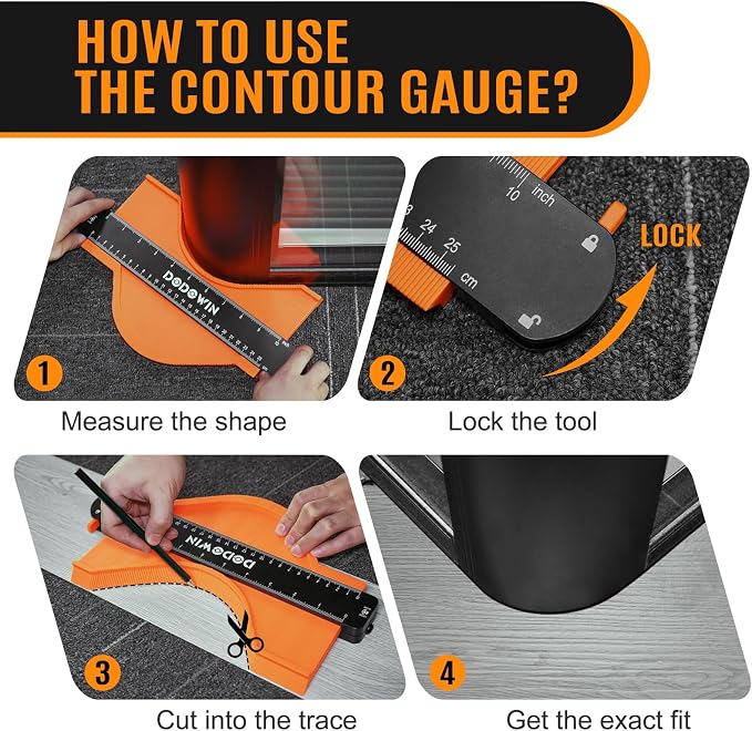 DODOWIN 10+5 Inch Contour Gauge - Image 4