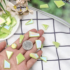 Youway Style Iridescent Green Glass Mosaic Tiles - Image 7