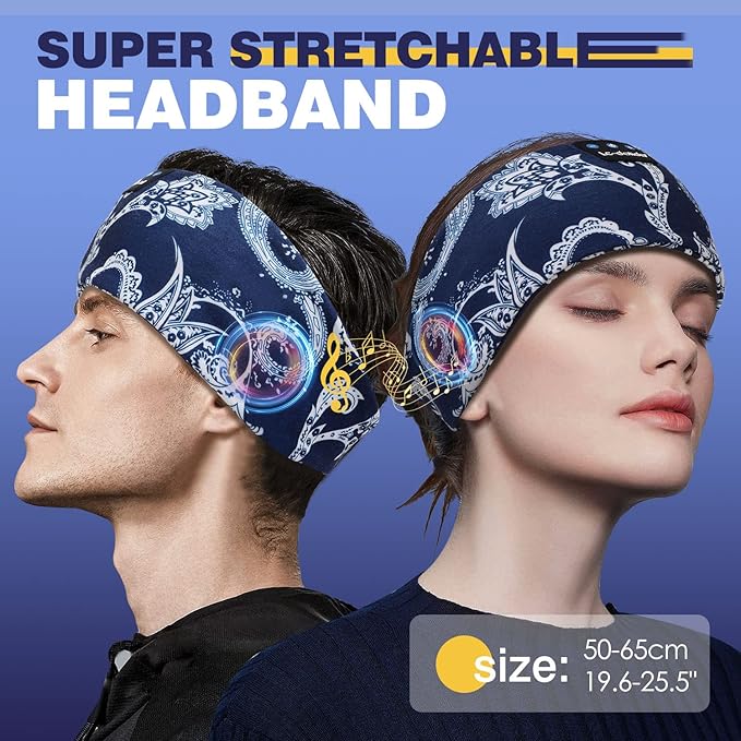 LC-dolida Sleep Headphones Bluetooth Headband Sleeping Wireless Headband - Image 6