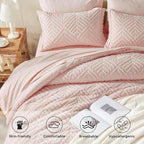 Zzlpp King Comforter Set 7 Pieces, All Season Boho Bedding Sets - Image 4