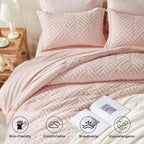 Zzlpp Twin Comforter Set 5 Pieces, All Season Boho Bedding Sets - Image 4